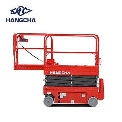 China Construction worksÂ   Electric scissor lift, work platform with working height 12 meters 300kg capacity for sale