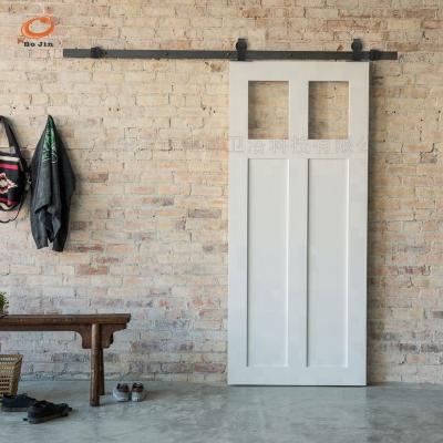 China Home.office.hotel.industy rustic style sliding barn door slab with simple barn door hardware sliding door interior for sale