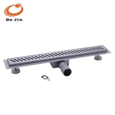 China Modern Siphon Floor Drain Bathroom Grates Metal Drain Covers Stainless Steel Drain Lineat Side Drain for sale