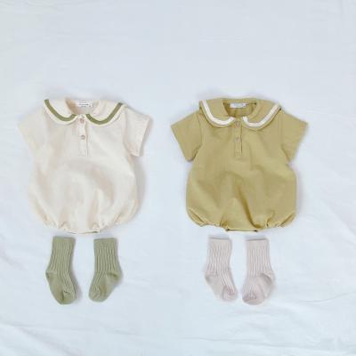 China 100% Cotton Baby Rompers Baby Toddler Onesie Short Sleeve One Piece Jumpsuit for sale