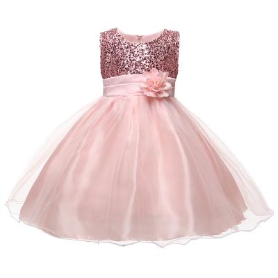 China SIMIRI Sleeveless Kids Baby Bridesmaids Party Sequins Dress Wedding Flower Girl Dresses Princess for sale