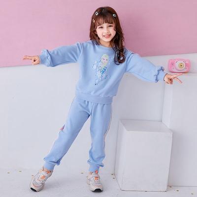 China High Quality Autumn Elsa Cartoon Kids Girls Casual Hot Selling Spring Sweatsuit From SIMIRI Places for sale