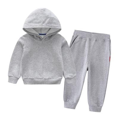 China Casual Children's Sweatsuit Spring And Autumn Boys And Girls Pullover Hoodie Set Customized Logo Kids Clothing Wholesale for sale