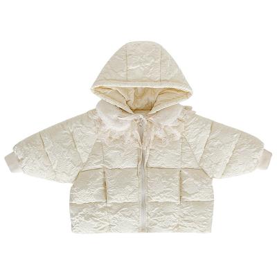 China SIMIRI China Factory Windproof Girls Winter Coat SoftJacket Warm Cotton Padded Hooded Solid Coat For Kids Outwear for sale