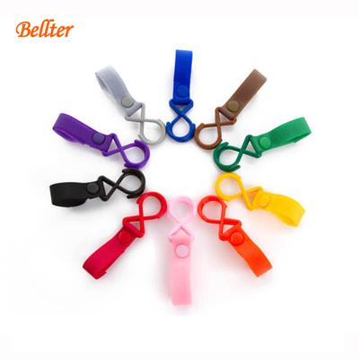 China Sustainable Baby Stroller Hook With Hook And Loop Strap , Colorful Hook for sale