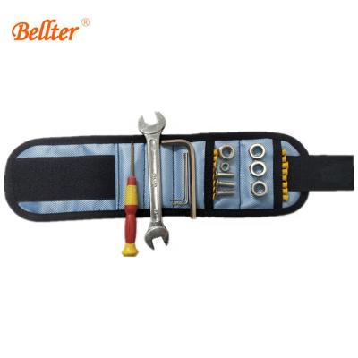 China With New Design 2 Pockets Amazon Magnetic Wristband Adjustable Magnetic Wristband for sale