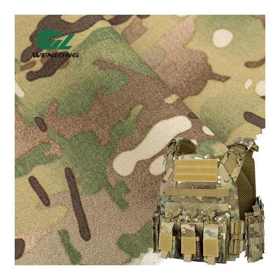 China Wholesale Waterproof 530D 100%Nylon Multicam Cordura Anti Violent Camouflage With WR PU Fabric For Quick Stripper for sale