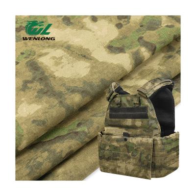 China Hot Sale 500D 100% Waterproof Camouflage Nylon Cordura Nylon Anti Violent Woven Fabric A-TACS-FG For Tactical Vest for sale