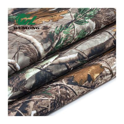 China Waterproof Realtree 5*5 72T 600D PVC Camouflage Print Camouflage Waterproof Oxford Woven Fabric For Luggage Shoes for sale