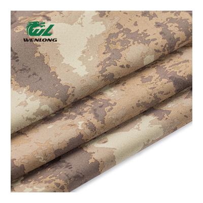 China Anti Pill 3 Layer Shell Bonded Polar Fleece A-TACS Soft AU 97%Poly 3%Spandex Camouflage Casual Woven Fabric for sale