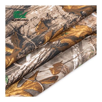 China Anti Pill Stretch 3Layer Softshell Bonded Fleece Realtree Camouflage Casual Waterproof Woven Fabric for sale