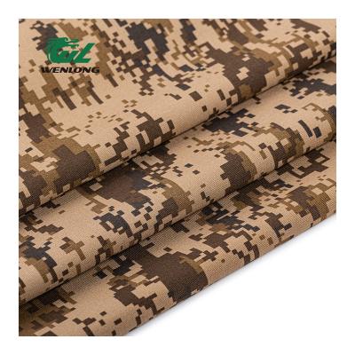 China T/C 6535 Waterproof Twill Woven Fabric Anti Mosquito Mongolia Camouflage Waterproof Camouflage Print For Hunting for sale