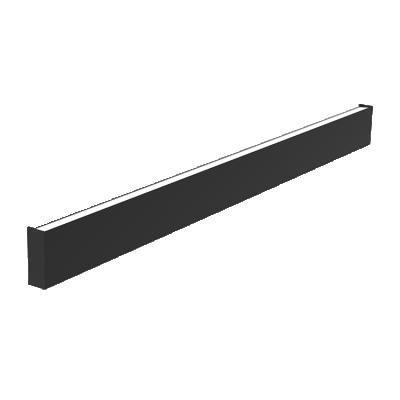 China Modern Wholesale Simple Style 1500mm Lamp Black/White/Gold IP20 Interior Wall Mounted Linear Light for sale