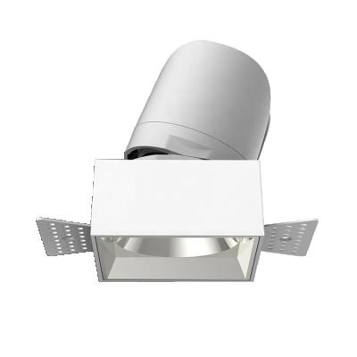 China Adjustable 10W Anti-Glare Recessed Down Light Ceiling Trimless Spotlight LED Downlights For Home Indoor Lighting for sale