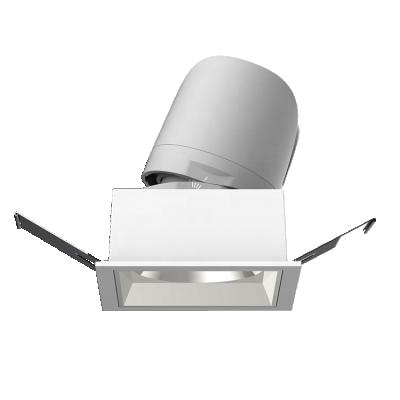 China Square Ceiling 7W LED Downlights Adjustable Anti-Glare Adjustable Ceiling Mount Recessed Down Light Spotlight for sale