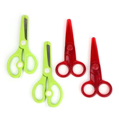 China High Quality Manufacturing Wholesale Kids Cutting Scissors Price Reasonable Plastic Knife Scissors for sale