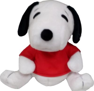 China Repitiendo y hablando y la felpa principal móvil juega los juguetes snoopy del perro de la función en venta