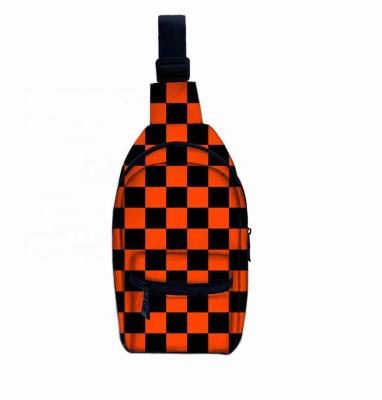 China Waterproof New style outdoor sports custom design casual printing crossbody sling waterproof chest bag for sale