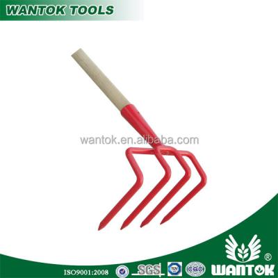 China G243 160MM High Carbon Steel Heavy Duty Garden Fork Powder Coated for sale