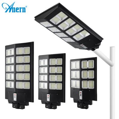 China ROAD Anern outdoor 300w 400w 500w integrated led solar street light with cctv camera for sale