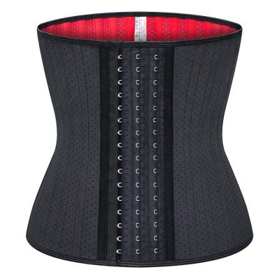 China Wholesale Latest Fitness Protective Gear XS Class Steelboned 25 Steel Boned Latex 25 Waist Trainer Corsets Steel Boned Waist Trimmer for sale