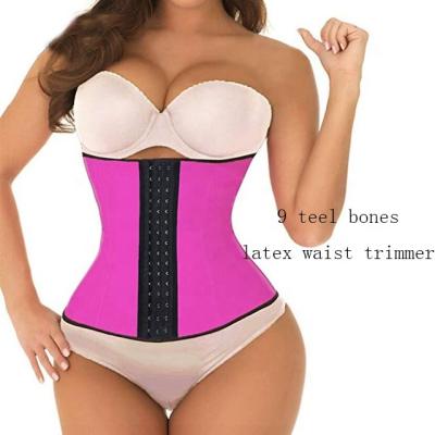 China Slimming Waist Trimmers Latex Waist Trainer Colombianas Burner Weight Loss Shapers Protective Equipment Wholesale for sale