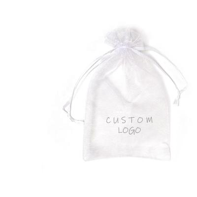 China Wholesale Favor Organza Bags Gift For Party Small Jewelry Eyelash Wrapped Pouch Drawstring Candy Bags for sale