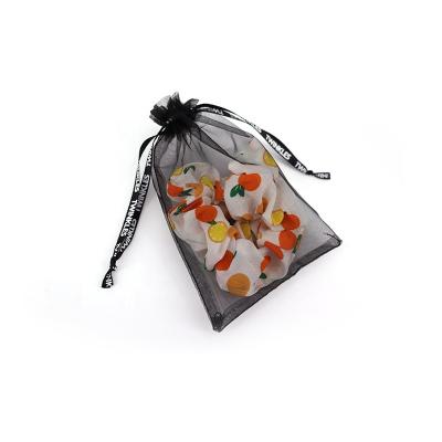 China Custom Gift Drawstring Ribbon Printing Organza Bags Gift for sale