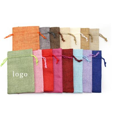 China Custom logo eco-friendly canvas cotton promotion cosmetics drawstring bag gift shopping bag canvas candy for sale