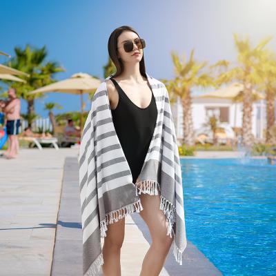 China Hot Sale 100% Natural Turkey Hammam Beach Towel Cotton Bath Towel QUICK DRY Hot Natural Turkish Bath Towel for sale