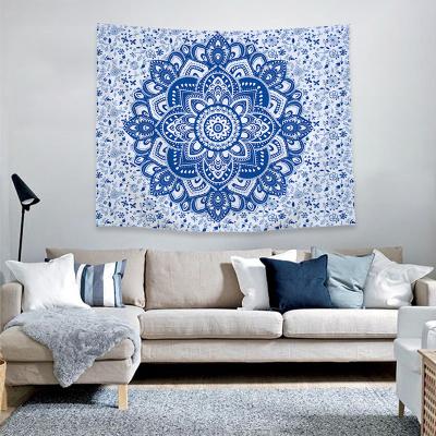 China Simple Beach Mat Bohemian Handmade Fabric Mandala Gobelin Indian Tapestry Wall Hanging for sale