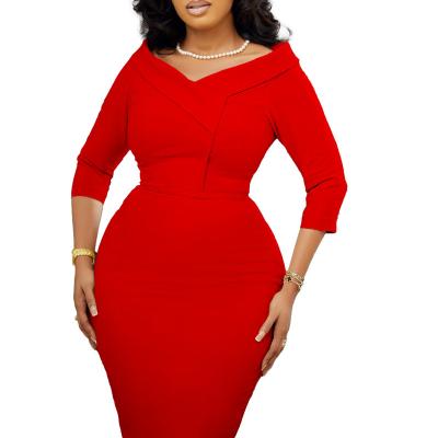 China Fashion elegent style african dresses new viable african women's clothing plus size dress for sale