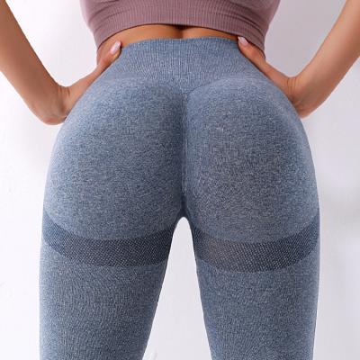 China Breathable Logo Women Scrunch Peach Butt Nudity Feeling Materials Custom Yoga Pants Sexy High Waisted Gaiters Workout Sports Gaiters for sale