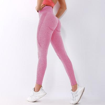 China High Quality Sportswear Women's Gym Breathable Running Pants High Waisted Sports Custom Made Yoga Butt Gaiters Crac! crack! for women for sale