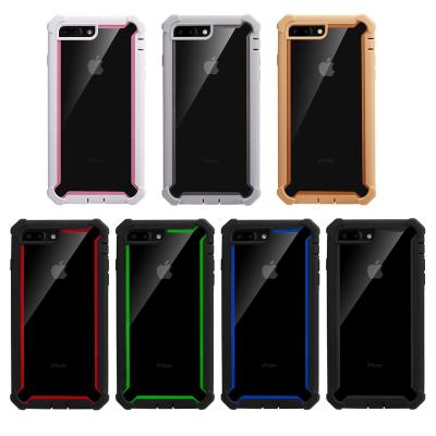 China Wholesale Fashion Shockproof Camera Protect 3 Shockproof In 1 Cell Phone Protector Case For Iphone 7/8/7plus/8plus for sale