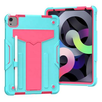 China 360 Protection Tablet Heavy Duty Rugged Shockproof Case with T Kickstand for iPad 10.9