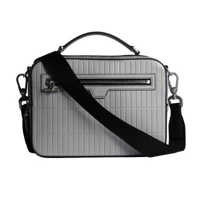 China Others Custom Made Modern Gray Pu Big Handbags For Male for sale