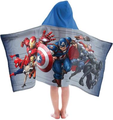 China QUICK DRY 100% cotton printed poncho for kids for sale