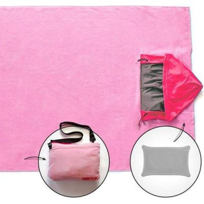 China Promotion Inflatable Beach Towel Pillow for sale