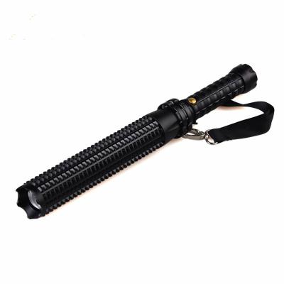 China Wholesale Self Defense Rechargeable Police Flashlight Aluminum Alloy LED Buzz Tactical Super Bright Telescopic Flashlight For Self Defense for sale