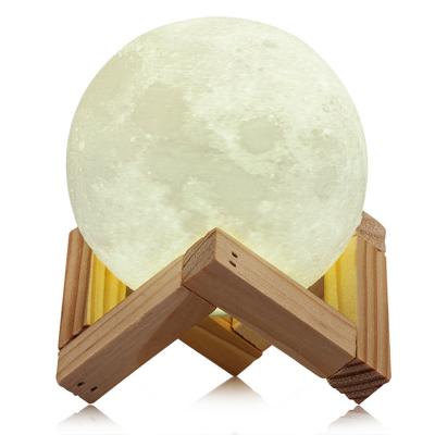 China Modern Colors Changing Festival Gift Creative Full Moon Hot Selling Lamp With USB for sale