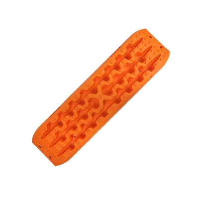 China Durable HANDO Recovery Traction Board Truck Tire Ladder Mats 4WD Sand Mud Snow Off-Road Orange for sale