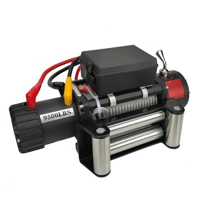 China Durable 12V 9500lbs Electric Winch with 4X4 Steel Cable for Car Recovery for sale