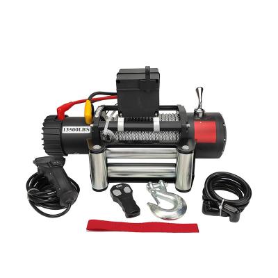 China Durable Factory Supply 13500LBS Winch Rope 12v Electric Trailer Winch Durable for sale