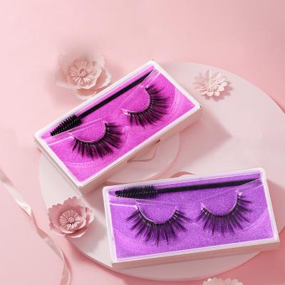 China Factory Wholesale Stability Mink Hair Long Natural Color Lashes Low Card Pairs 3d Eyelashes for sale