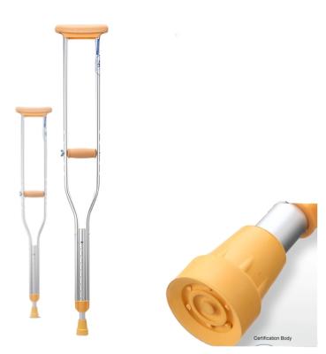 China Medical Device Cane Walking Stick Aluminum Light Rehabilitation Aid Rehabilitation Treatment Supply Aid Axillary Crutch KY925L for sale