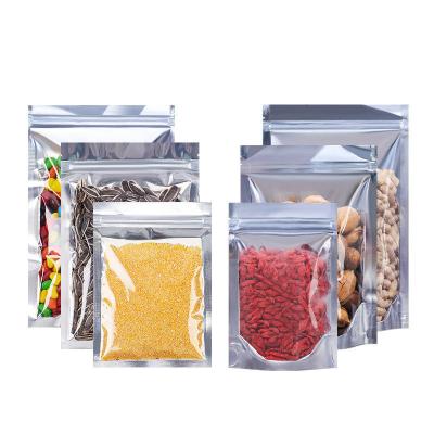 China Food Zipper Pouches For Food 2022 Aluminum Foil Pouches 30x40cm Wholesale Reusable Food Zipper Pouches for sale