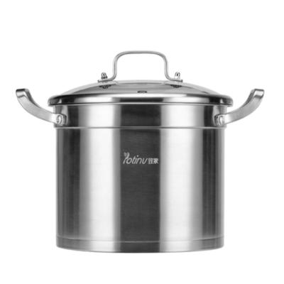 China General Rebate Sustainable Use For Gas And Induction Kitchen Top Cooking 24cm 18/10 304 Stainless Steel Soup Pot In Stock for sale