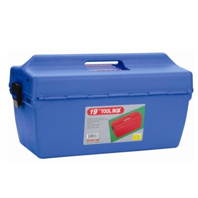 China Plastic MJ-3069 Customized Portable Carrying Case For Sale 19 Inch Blue Plastic Tool Chest Box for sale