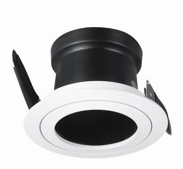 China MR16 Anti Glare Light Fixture 68mm Cut Hole Commercial Led Spotlight Fixture Gu10 Mr16 IP20 Downlight Light Fitting Deep Recessed Anti Glare Led Housing for sale